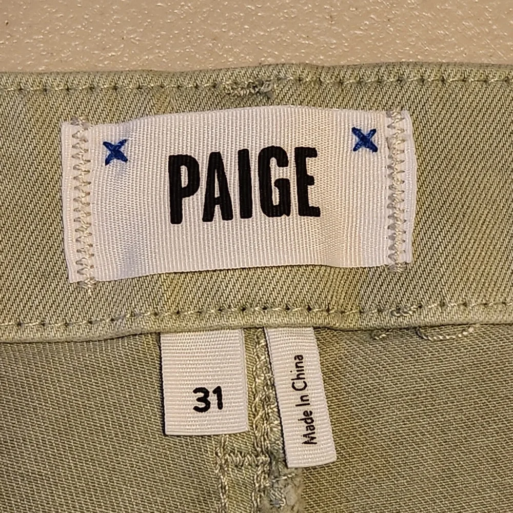 NWT PAIGE Carly High Rise Wide‎ Leg Jeans in Vintage Salty Sea Spring Summer